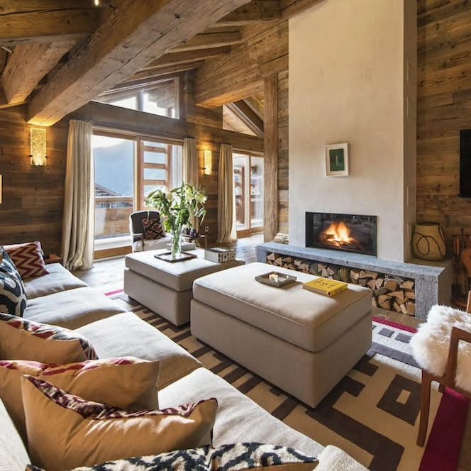 Verbier accommodation - Penthouse Place Blanche II - Adorable living room Apartment Palace Blanche 2  Verbier 