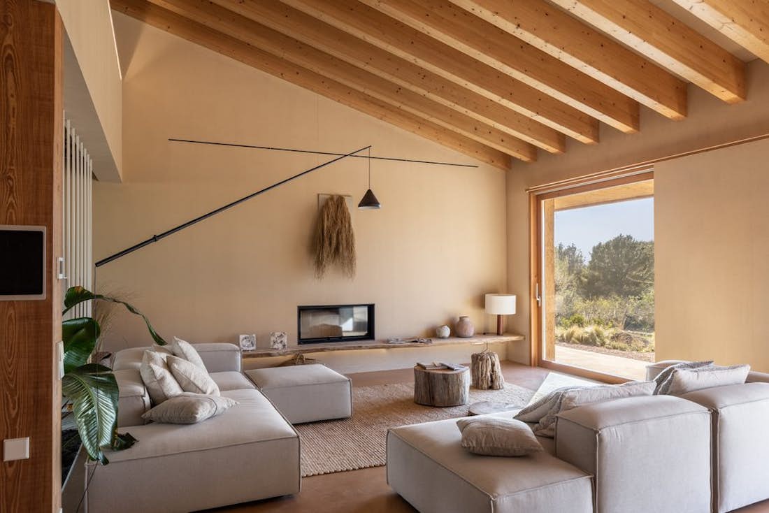Mallorca accommodation - Vaca Azul  - Spacious living room in mediterranean view Villa Vaca Azul in Mallorca