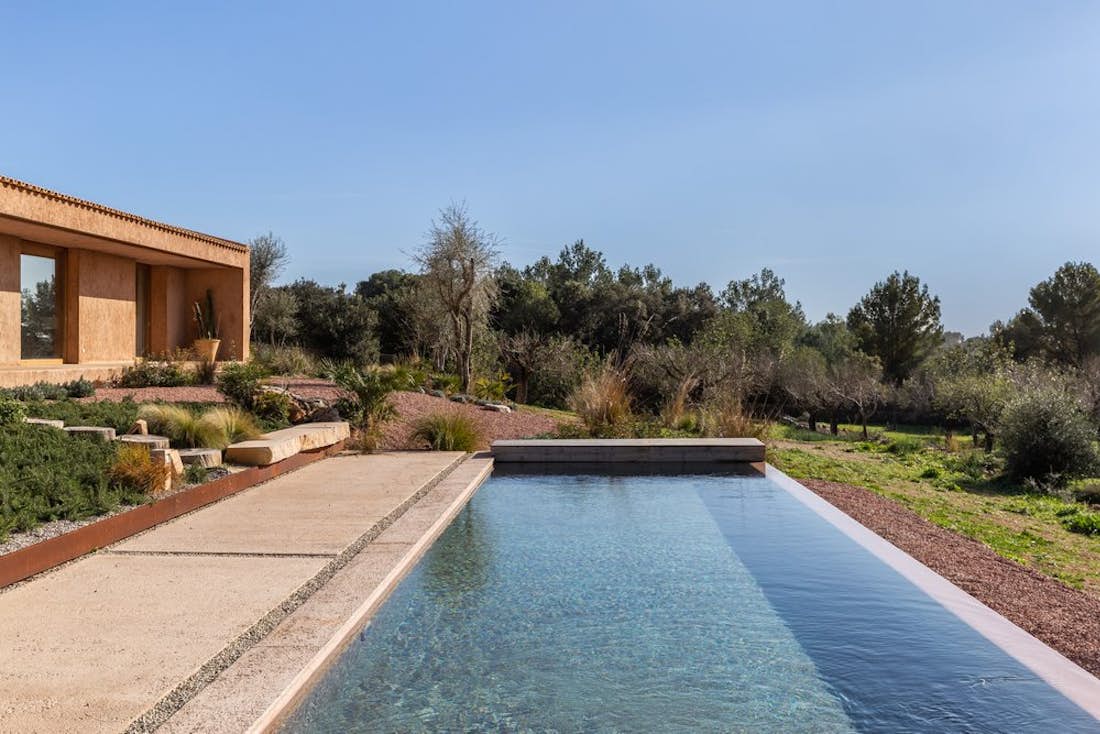 Mallorca accommodation - Vaca Azul  - opulent private swimming pool with ocean view mediterranean view Villa Vaca Azul in Mallorca