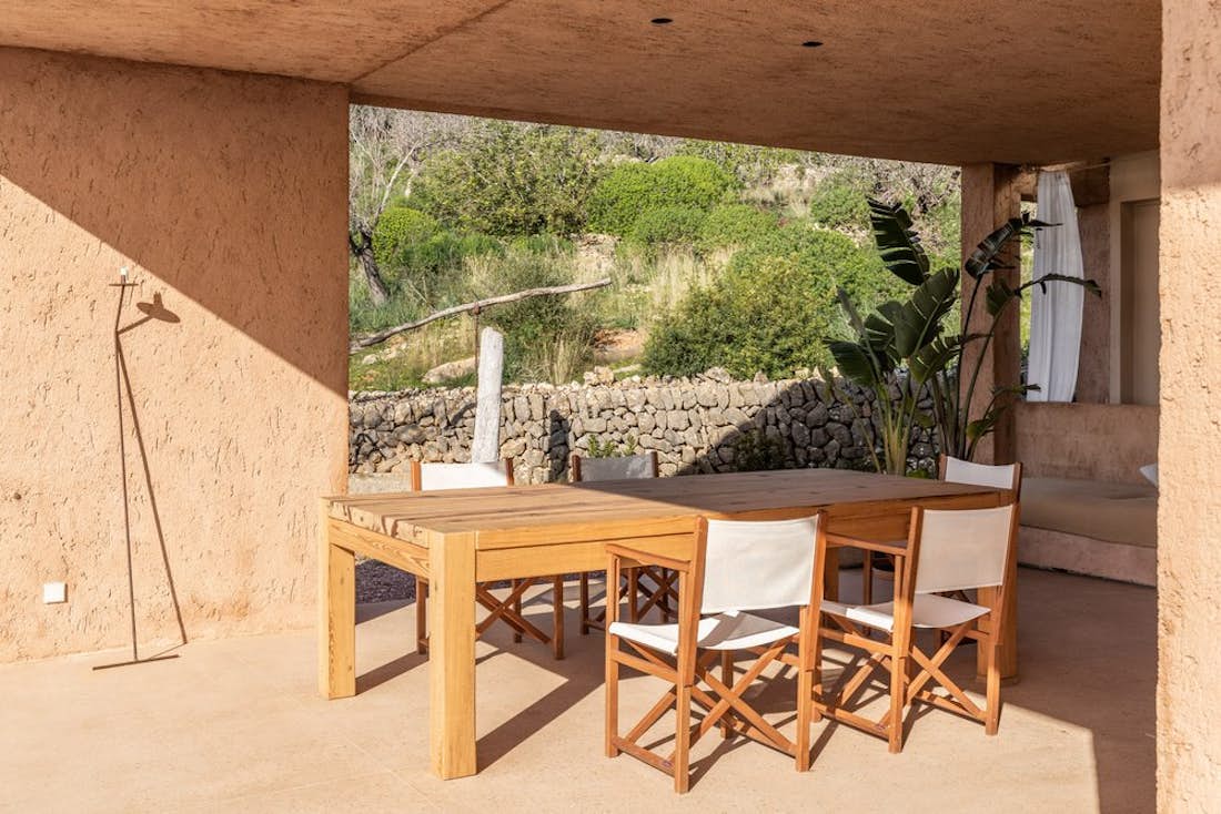 Mallorca alojamiento - Vaca Azul  - Gran terraza en  Villa Vaca Azul de lujo con vistas mediterraneas à Mallorca