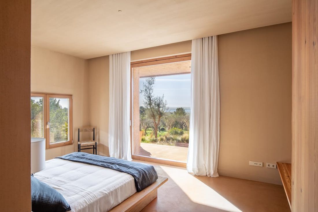 Mallorca accommodation - Vaca Azul  - Luxury double ensuite bedroom with  mediterranean view Villa Vaca Azul in Mallorca