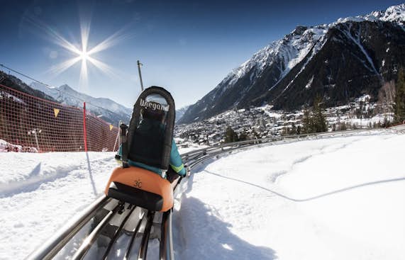 Go on an alpine coaster toboggan run in Chamonix 