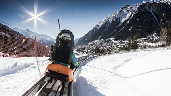 Go on an alpine coaster toboggan run in Chamonix 