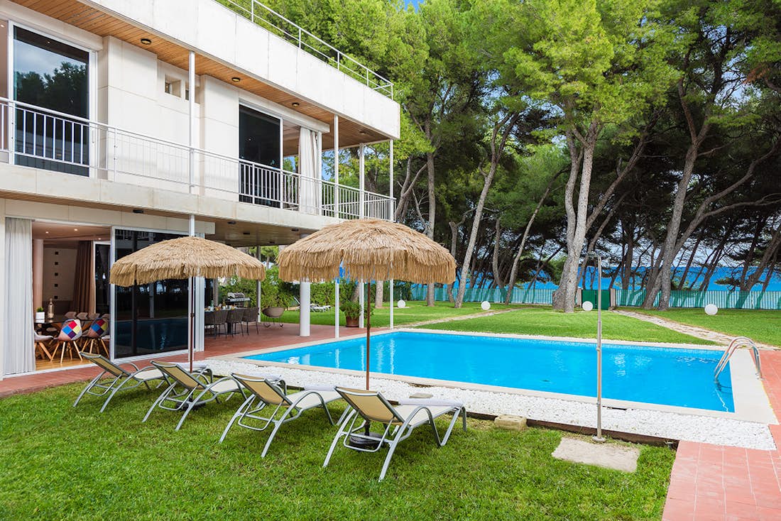 Private swimming pool mediterranean view villa Mediterrania Mallorca
