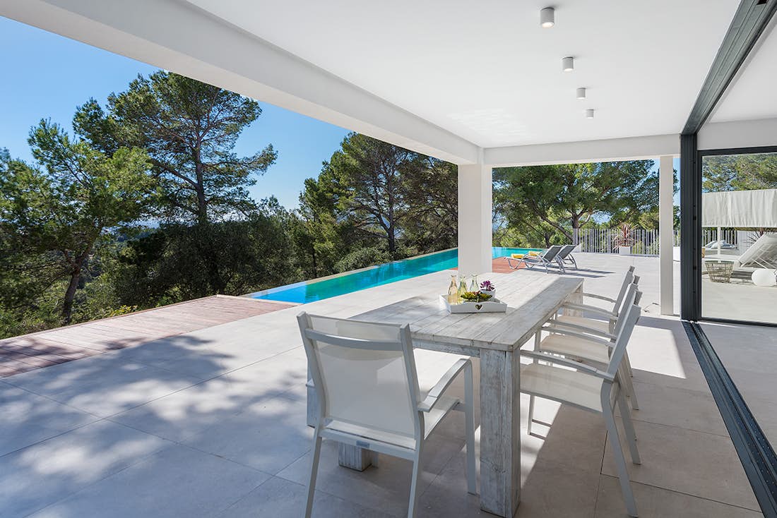 Mallorca accommodation - Villa Sky - Large terrace with sea views in sea view villa Sky in Mallorca