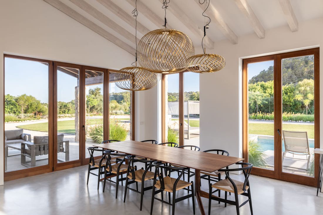 Mallorca accommodation - Camp de L'oca - Contemporary designed kitchen in mediterranean view Villa Camp de Oca in Mallorca