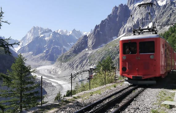Take the train from Montenvers in Chamonix 