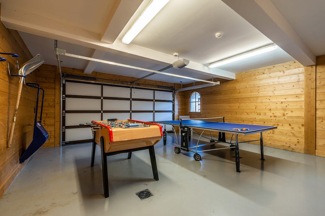 Les Gets accommodation - Chalet Abachi - Fun play room at the luxury ski chalet Abachi in Les Gets