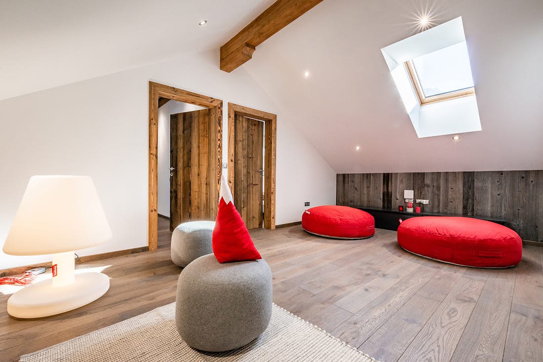 Oreillers en forme montagne appartement de luxe Ruby Chamonix