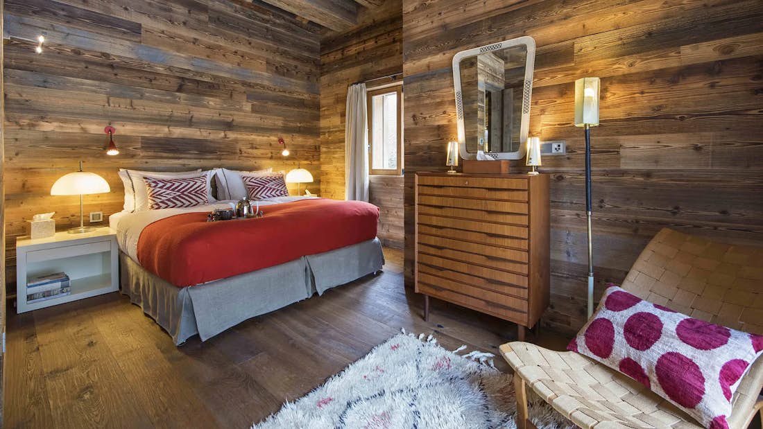 Verbier accommodation - Penthouse Place Blanche II - Spacious Bedroom in Blanche 2 verbier