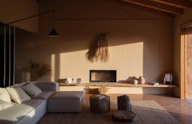 Spacious living room mediterranean view Villa Vaca Azul Mallorca