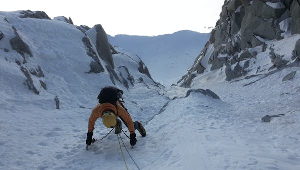 Ice climbing in Chamonix-Mont-Blanc 