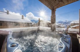 Verbier accommodation - Apartment Silver  - jacuzzi Chalet Silver verbier