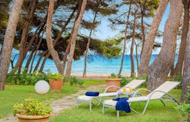 Majorque location - Villa Mediterrania I  - Grande terrasse vue sur la mer villa Mediterrania avec accès à la plage Mallorca