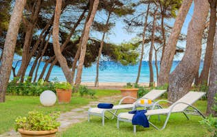 Mallorca accommodation - Villa Mediterrania I  - Large terrace sea views mediterranean view villa Mediterrania Mallorca
