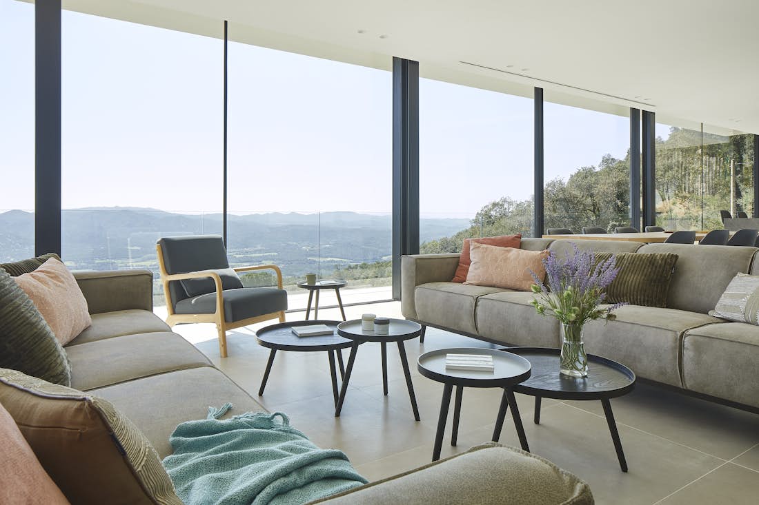 Costa Brava accommodation - Casa Pere - Spacious living room in Mountain views villa Casa Pere in Costa Brava