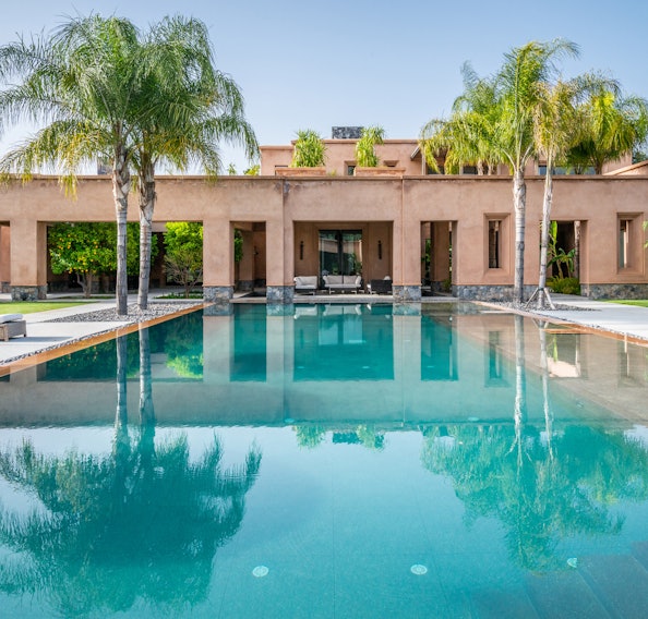 Private pool at Marhba luxury private villa in Marrakech