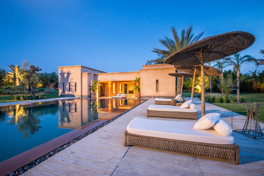 Private pool of Marhba luxury private villa in Marrakech