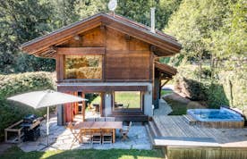 Grande terrasse chalet de luxe familial Olea Chamonix