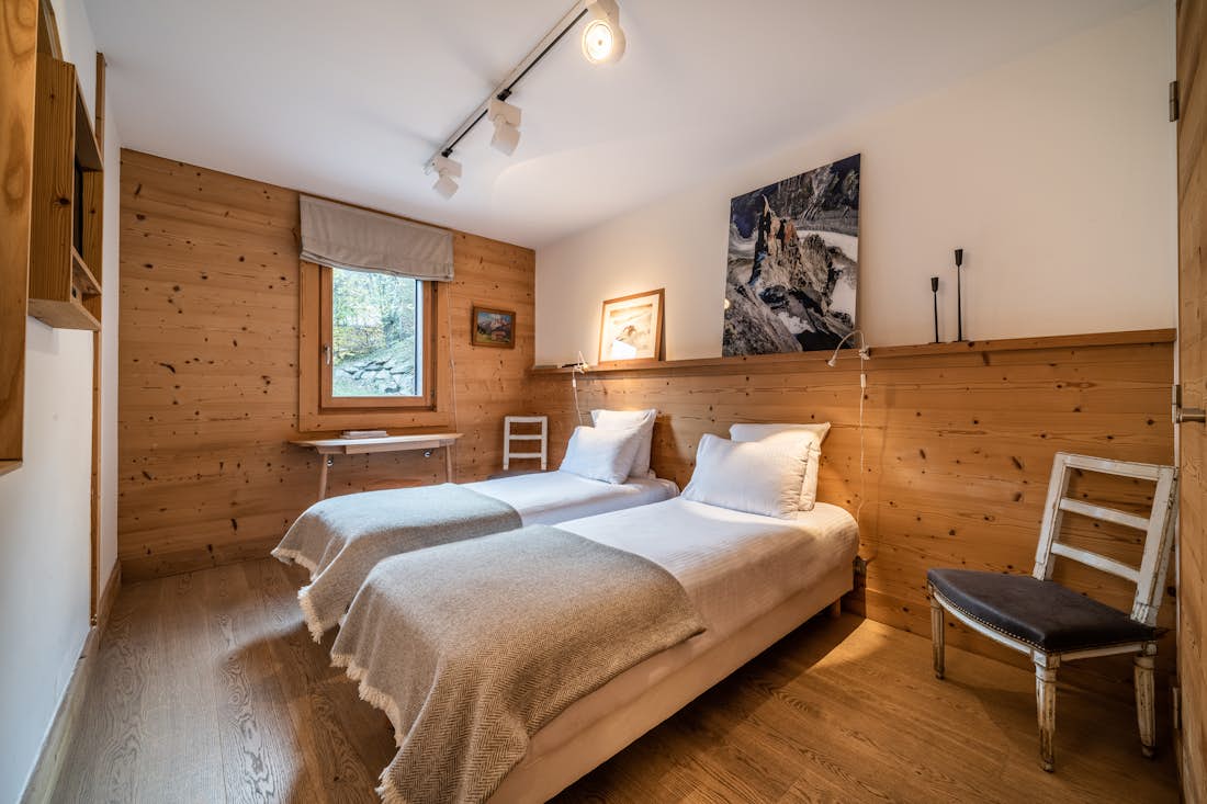 Chambre confortable appartement ski Valvisons Les Houches