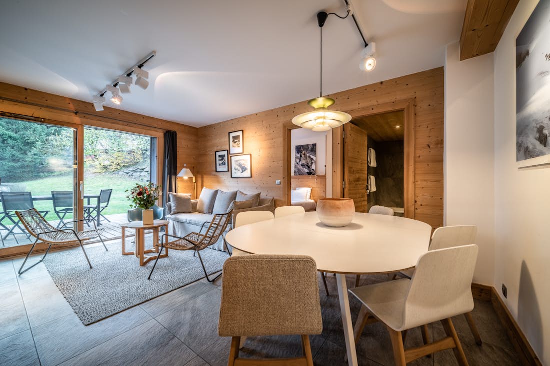 Chamonix location - Appartement Valvisons - Salon élégant et confortable dans l'appartement de luxe Valvisons ski à Les Houches