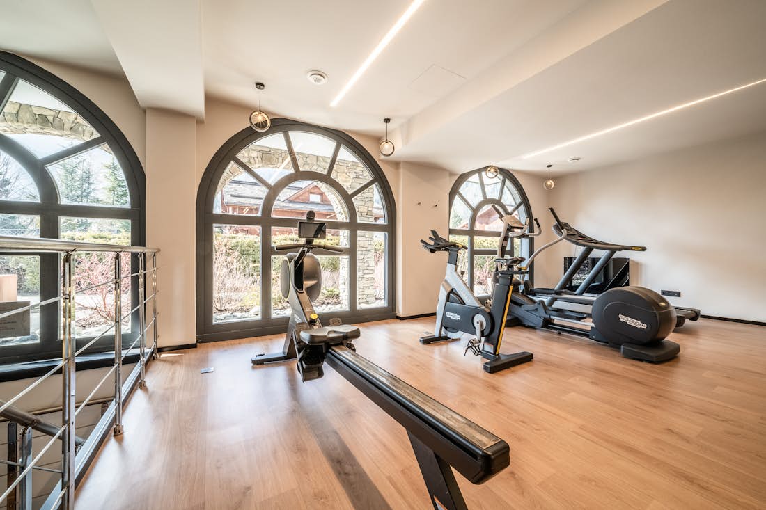 Chamonix accommodation - Apartment Le Gui - Private gym at residence La Cordee apartement Le Gui