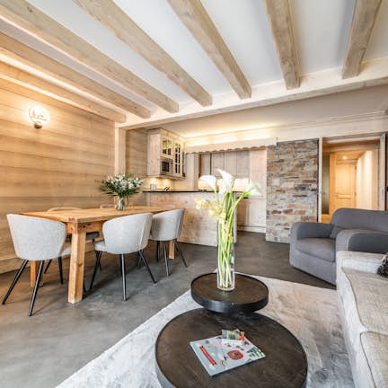 Ski-in/ski-out, sunlit terrace with majestic views in Courchevel 1850