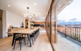 Mallorca alojamiento - Chalet Arande - Beautiful open plan dining room ski chalet Arande Saint Gervais