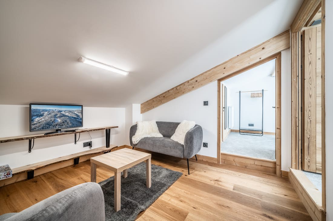 Les Gets accommodation - Apartment Elouera - Tv room in apartement Elouerna in Les Gets