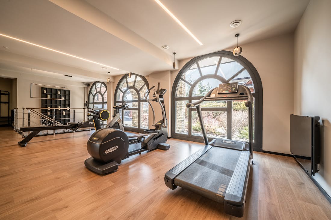 Chamonix accommodation - Apartment Le Gui - Private gym at residence La Cordee apartement Le Gui