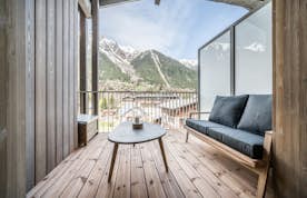 Chamonix accommodation - Apartment Kotibe - Outdoor terrace views Apartment Kotibe Chamonix