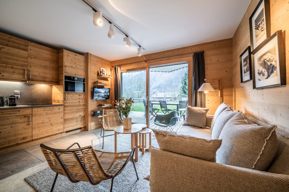 Chamonix location - Appartement Valvisons - Belle salle à manger ouverte dans l'appartement  ski Valvisons aux Houches