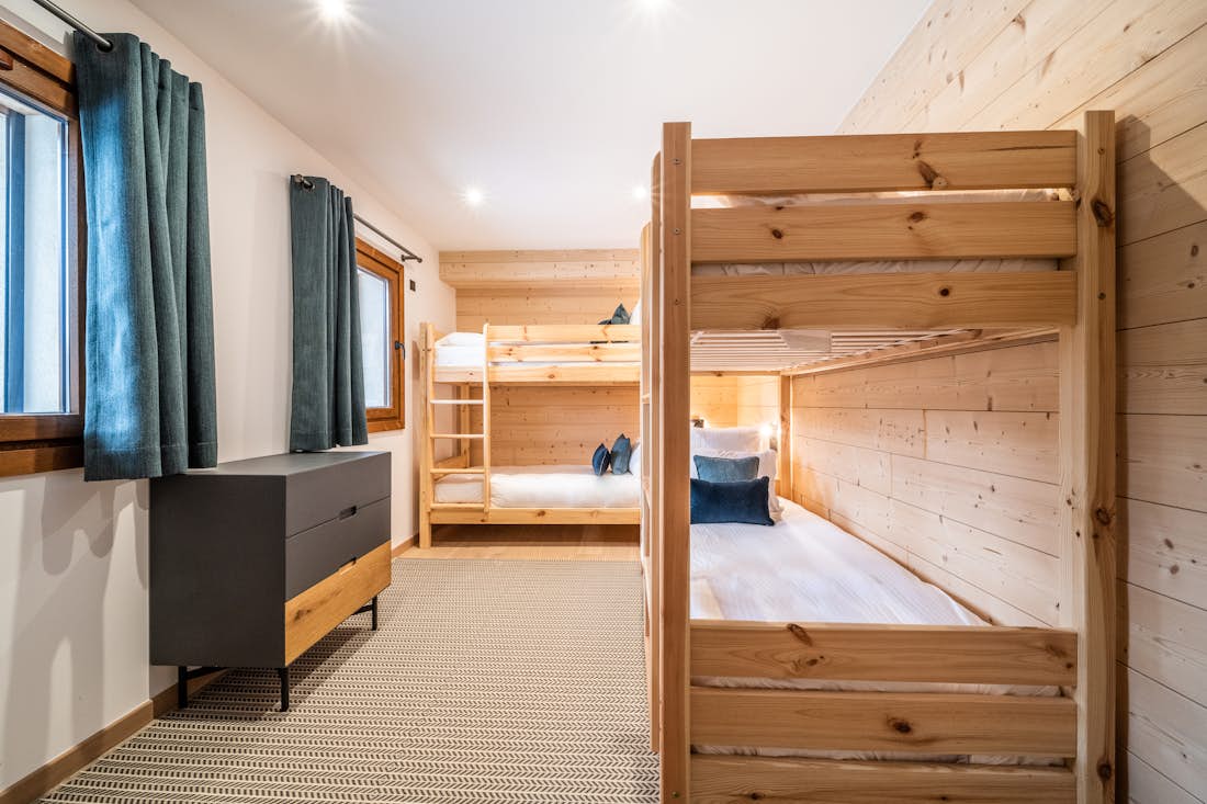 Saint-Gervais accommodation - Chalet Arande - Cosy bedroom for kids in ski chalet Arande Saint Gervais