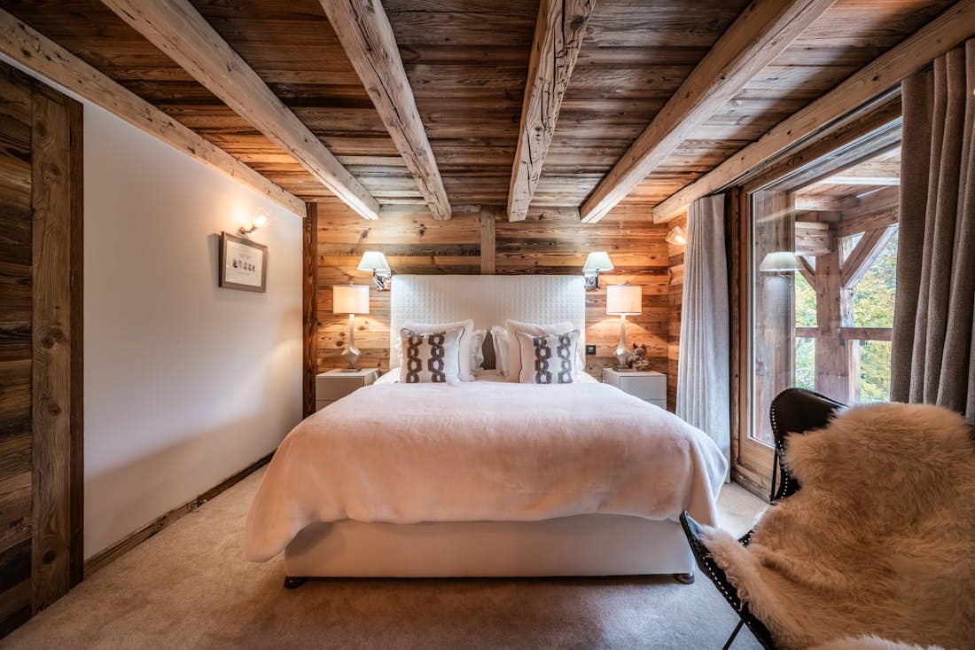 Les Carroz d’Arâches location - Chalet La Ferme du Gron - Cozy luxury Ensuite Double bedroom in Chalet La Ferme du Gron