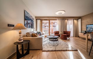 Les Gets accommodation - Apartment Kanoko - Spacious alpine living room city center apartment Kanoko Les Gets