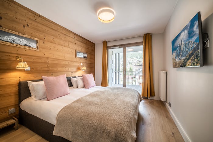 Chambre confortable  appartement de luxe dans appartement de luxe Kabano ski à Chamonix