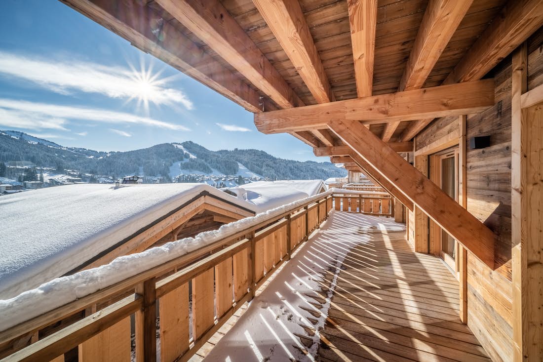 Grande terrasse chalet de luxe vues sur la montagne Floquet de Neu Les Gets