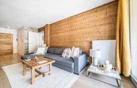 Chamonix accommodation - Apartment Kabano - Spacious alpine living room ski apartment Kabano Chamonix