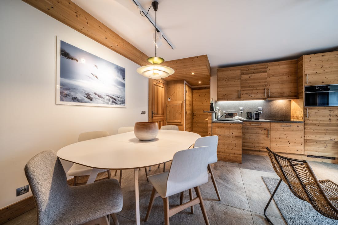 Chamonix location - Appartement Valvisons - Une cuisine contemporaine dans l'appartement Valvisons ski aux Houches