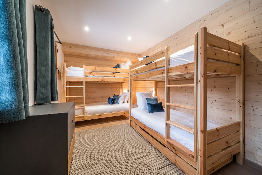 Chambre confortable pour enfants chalet de luxe familial Arande Saint Gervais