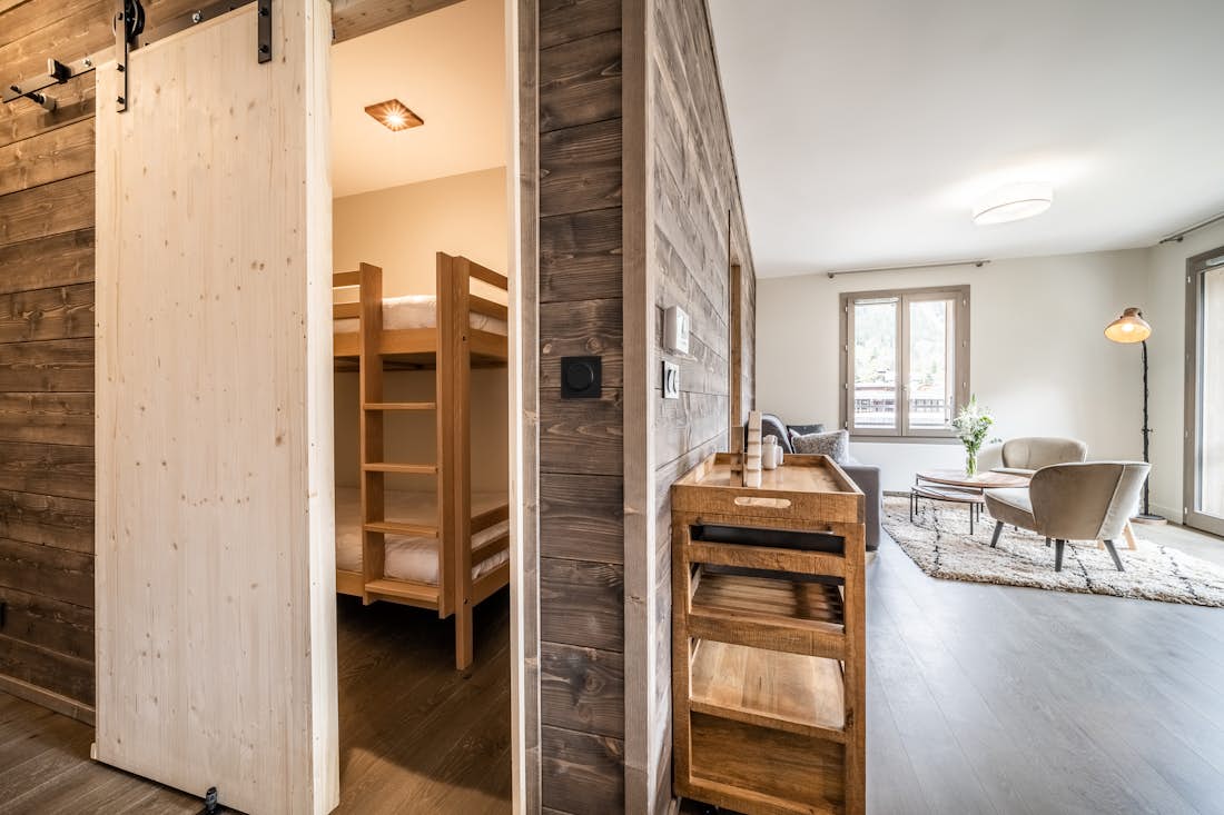 Chamonix location - Appartement Kalmia  - Chambre confortable pour enfants dans appartement de luxe Kalmia  ski à Chamonix