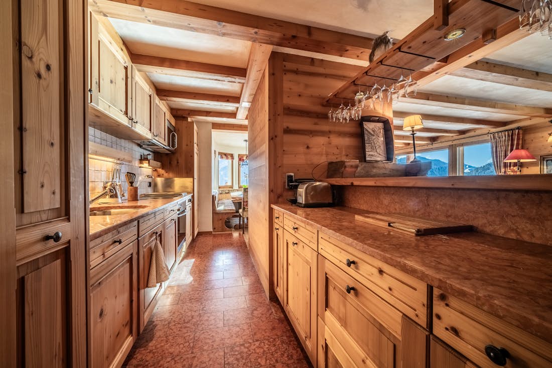 Verbier accommodation - Apartment Capel - Open Kitchen in Capel Verbier