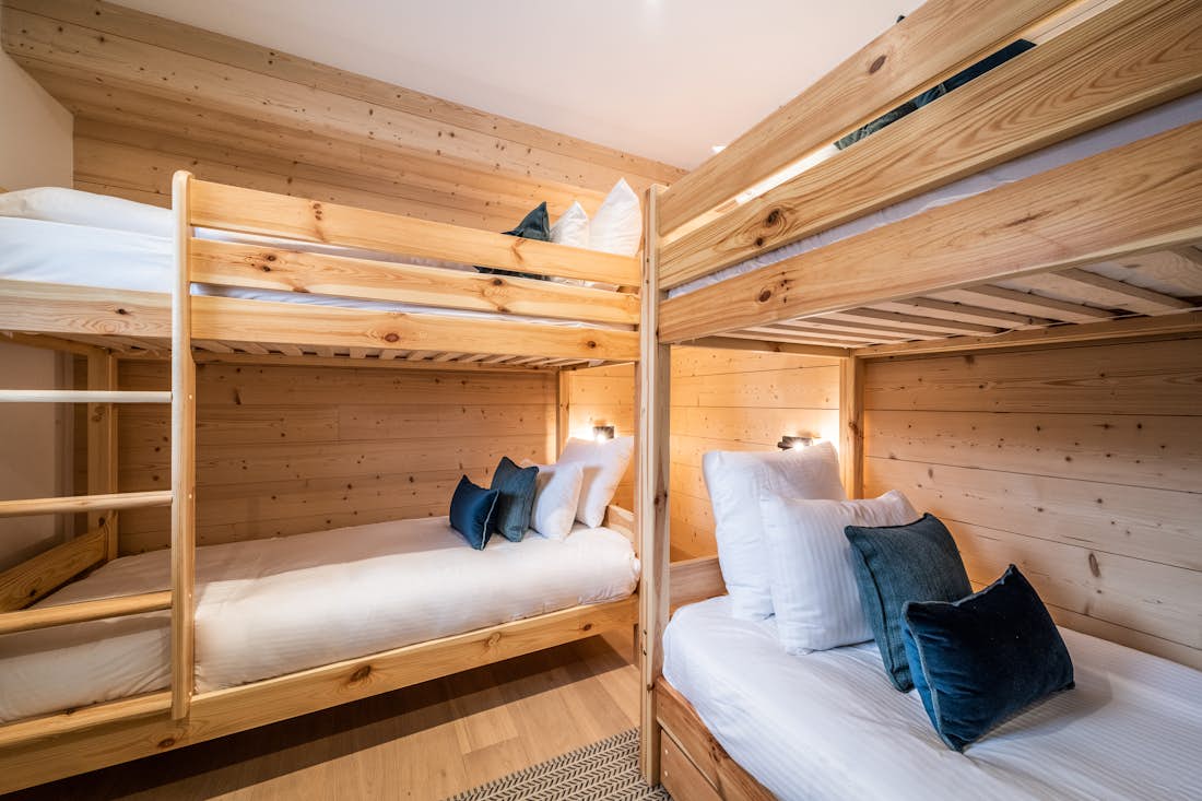 Chambre confortable pour enfants chalet de luxe familial Arande Saint Gervais