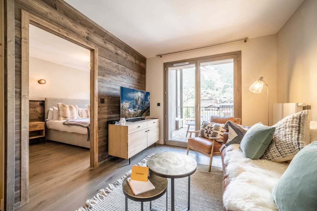 Chamonix accommodation - Apartment Kotibe - Luxury double ensuite bedroom at ski apartment Ski apartment Kotibe Chamonix