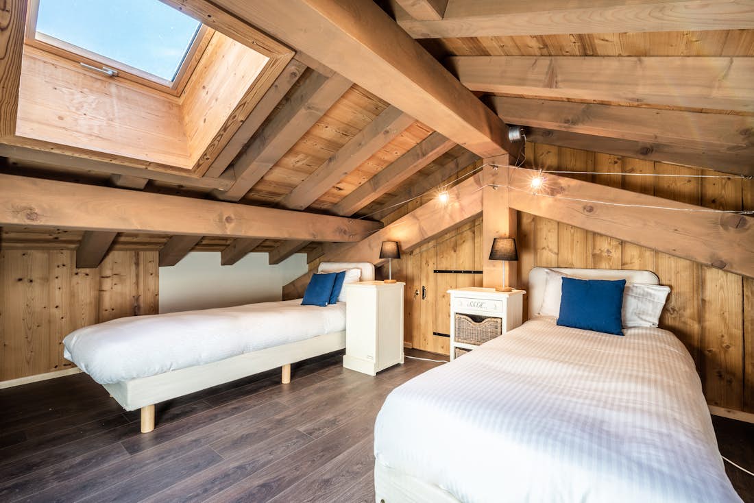 Chamonix location - Chalet Olea  - Chambre confortable pour enfants dans chalet Olea familial à Chamonix