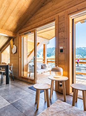 Grande terrasse appartement de luxe Tahoe ski Les Gets