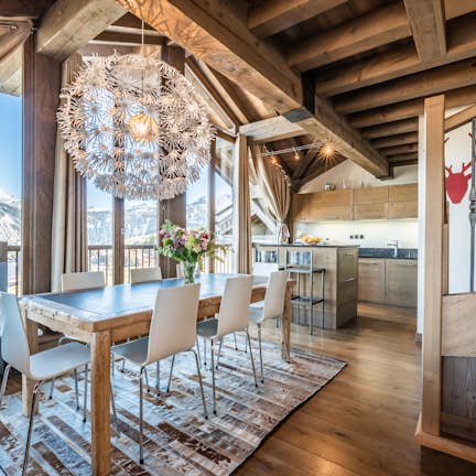 Tiama is a modern apartment in exclusive ski resort Courchevel 1850