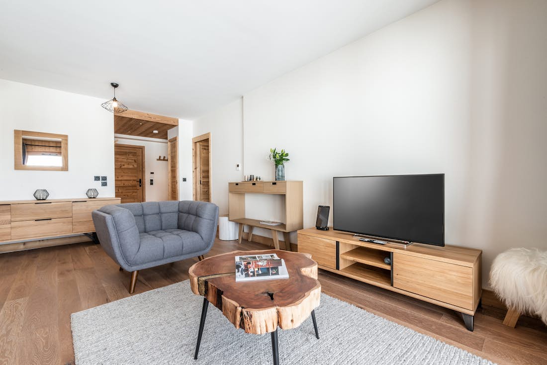 Accommodation - Alpe d'Huez - Apartment Fagus - Living Room - 5/6