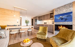 Les Gets alojamiento - Apartamento Sipo - Open plan alpine living room ski in ski out apartment Tamboti Alpe d'Huez