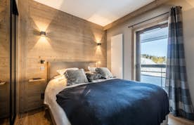 Chambre double confortable vue paysage appartement de luxe aux pieds des pistes Adda Courchevel Village